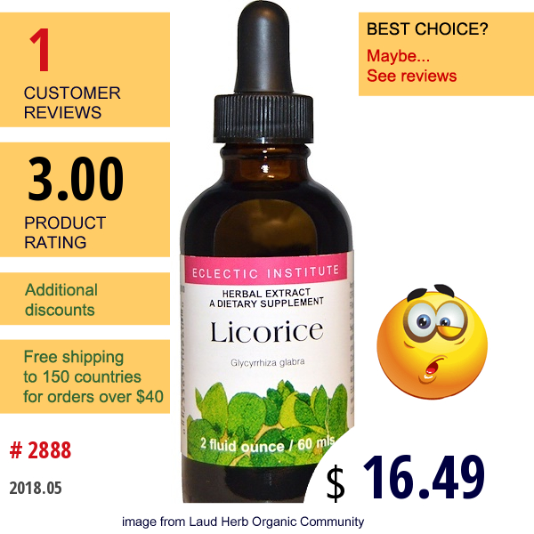 Eclectic Institute, Licorice, 2 Fl Oz (60 Ml)  