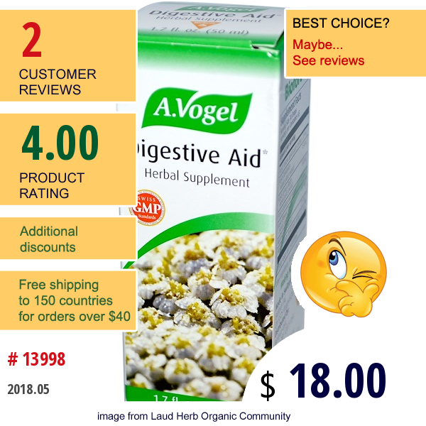 A Vogel, Digestive Aid, 1.7 Fl Oz (50 Ml)  