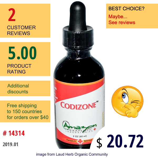 Amazon Therapeutics, Codizone, 2 Oz (60 Ml)  