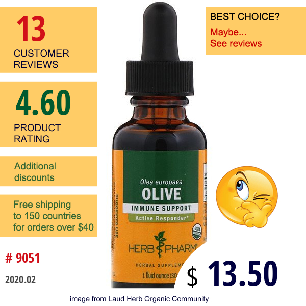 Herb Pharm, Olive , 1 Fl Oz (30 Ml)