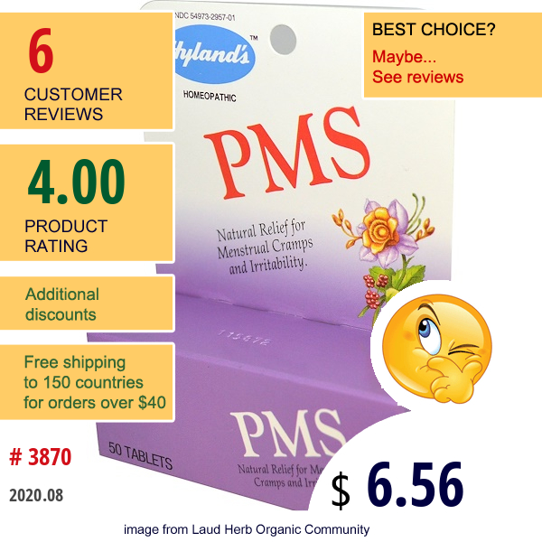 Hyland'S, Pms, 50 Tablets  