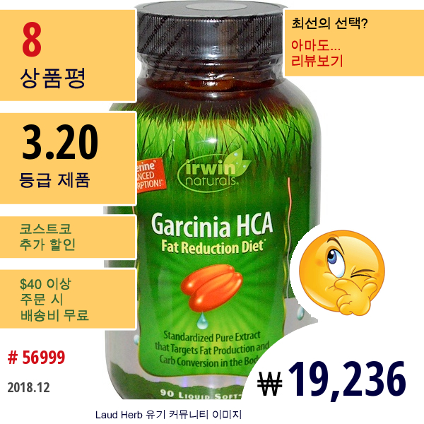 Irwin Naturals, 가르시니아 Hca, 90 리퀴드 소프트-젤