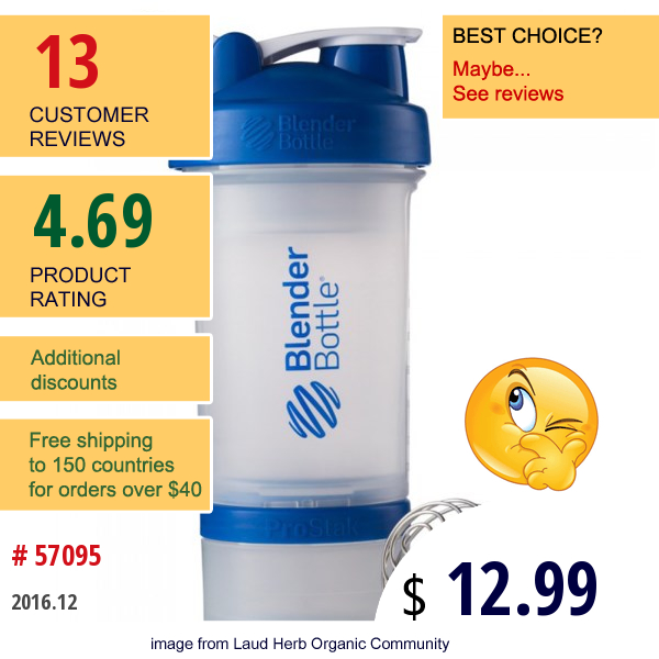 Sundesa, Blenderbottle Prostak, Blue, 22 Oz 