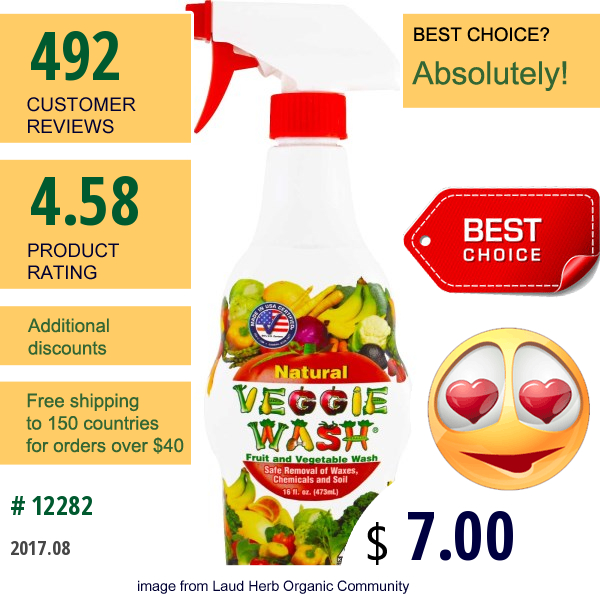 Citrus Magic, Veggie Wash, 16 Fl Oz (473 Ml)