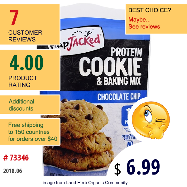 Flapjacked, Protein Cookie And Baking Mix, Chocolate Chip, 9 Oz (255 G)