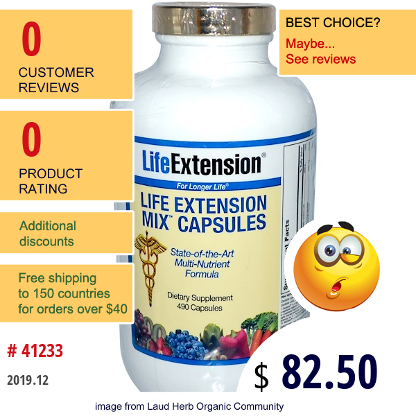 Life Extension, Mix Capsules, 490 Capsules  